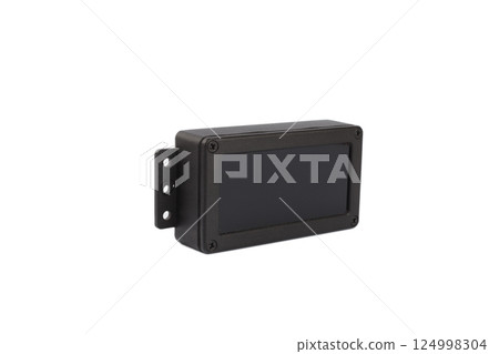Modern electronic device on white background Modern electronic device on white background 124998304