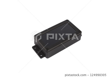 Modern electronic device on white background Modern electronic device on white background 124998305