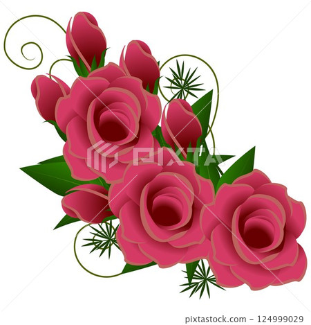 Bunch of roses. Bunch of roses. 124999029