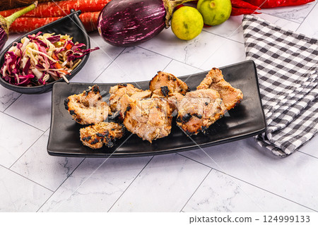 Afgani chicken kebab with white marinade 124999133