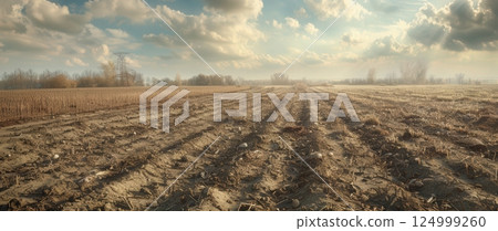 A Once-Thriving Agricultural Region Now Parched And Cracked 124999260