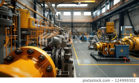 Industrial Technologies And Settings Showcasing Their Innovation 124999302