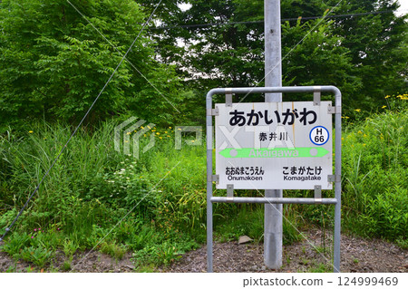 JR Hokkaido, Hakodate Main Line, local train window view from Onuma Station to Mori Station (cloudy sky in summer 2023) JR Hokkaido, Hakodate Main Line, local train window view from Onuma Station to Mori Station (cloudy sky in summer 2023) 124999469