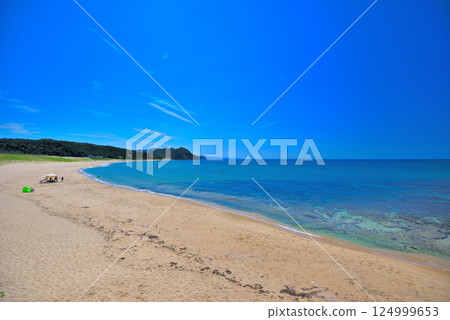 關西、近畿、丹後半島、京都府京丹後市人氣沙灘「歌唱沙灘」琴引海灘（5） 124999653