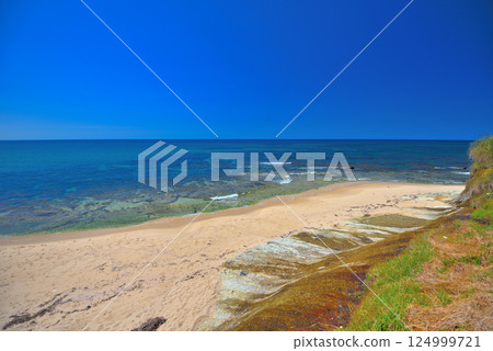 關西、近畿、丹後半島，行走時會發出吱吱聲的美麗海灘，京都府京丹後市琴引海灘（6） 124999721