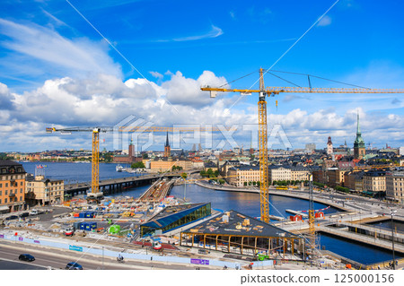 View of Stockholm, Sweden from the Katarina Elevator observation deck 125000156