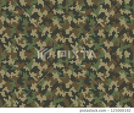 Seamless digital fashion camouflage pattern Seamless digital fashion camouflage pattern 125000192