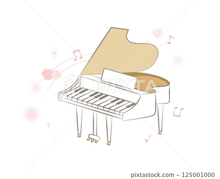 Piano illustration 125001000