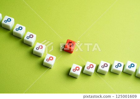 The breakdown causes critical damage to technological chains, mechanisms and halting processes. Causing operational damage across industries. 125001609