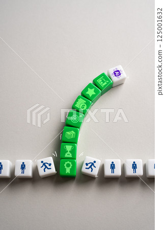 AI artificial intelligence will take jobs from other workers. Employees cannot compete with AI. Replace human labor, creating job displacement and competition. Struggle to keep up 125001632