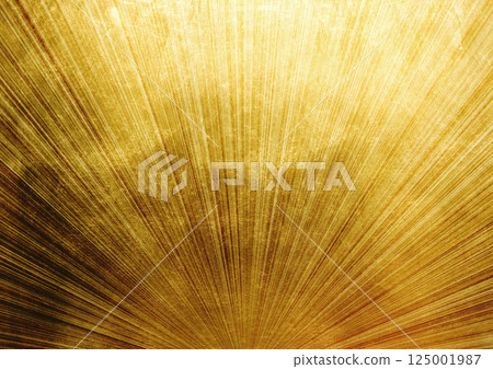 Gold radial lines, streaks of light (background material) 125001987