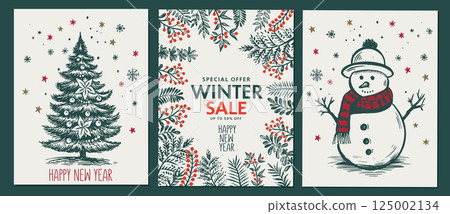 christmas, tree, vector 125002134