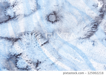 Abstract blue ink texture with organic patterns and fluid movements Abstract blue ink texture with organic patterns and fluid movements 125002218