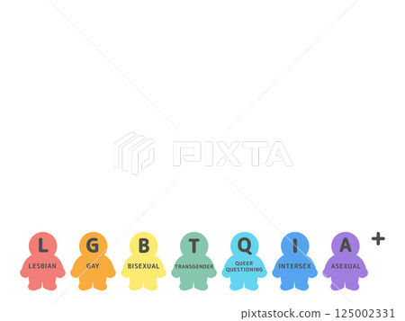 Sexual minorities (LGBTQIA+) illustrations 125002331