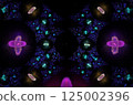 Abstract fractal image on the black background 125002396