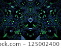 Abstract fractal 3d circle image 125002400