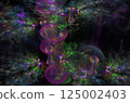 Bubbles and flowers fractal design 125002403