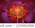 Abstract fractal image on the colorful background 125002406