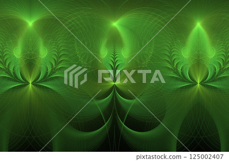Abstract fractal image on the black background 125002407