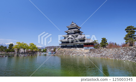 發光在藍天的馬塔莫羅斯城堡 125003345