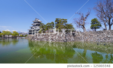 發光在藍天的馬塔莫羅斯城堡 125003348