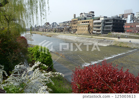 Kamo River and Pontocho Kaburenjo Theater, Nakagyo Ward, Kyoto City 125003613