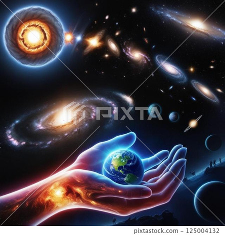 The evolution of the universe. Cosmos. Painting. Art The evolution of the universe. Cosmos. Painting. Art 125004132