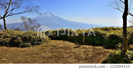 Panorama of Mt. Fuji from the summit of Mt. Amegatake in the Tenshi Mountains Panorama of Mt. Fuji from the summit of Mt. Amegatake in the Tenshi Mountains 125004333