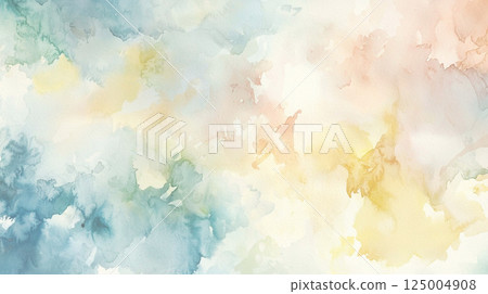 Soft watercolor texture in pale pastel colors 125004908