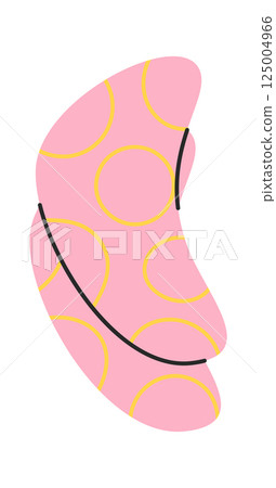 Hand drawn skincare eye patch 125004966