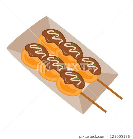 Japanese Summer Festival Takoyaki Snack 125005126