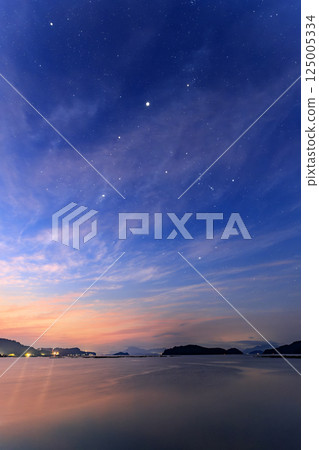 瀨戶內初秋的星空：黃昏天空中的獵戶座 125005334