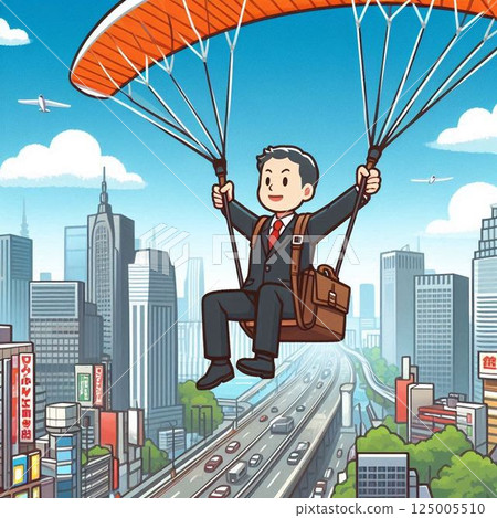 工薪族玩滑翔傘 125005510