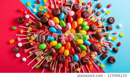 Colorful Candy Temptation: Sweet Dreams Filled with Color 125006220