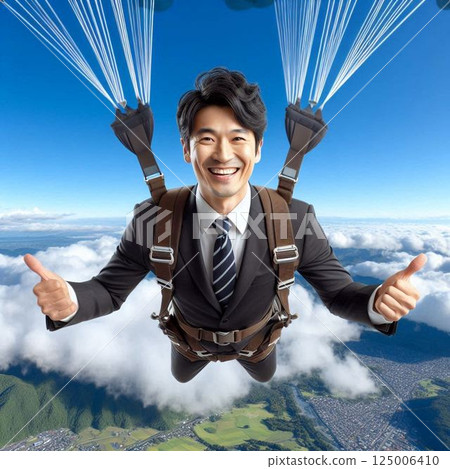 工薪族玩滑翔傘 125006410