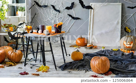 萬聖節裝飾背景 125006864