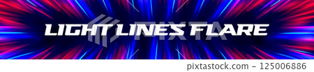 Neon Light Lines Flare Background With Red, Blue, Pink Glow On Dark Gradient. Futuristic Speed Motion Effect For Music, Party, Technology, Or Abstract Design Projects. Vector Illustration. Neon Light Lines Flare Background With Red, Blue, Pink Glow On Dark Gradient. Futuristic Speed Motion Effect For Music, Party, Technology, Or Abstract Design Projects. Vector Illustration. 125006886