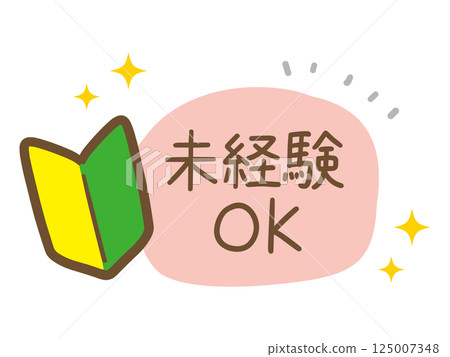 初學者標記和無需經驗的手寫插圖（向量） 125007348