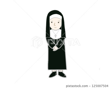 Illustration of a sister in full body Illustration of a sister in full body 125007504