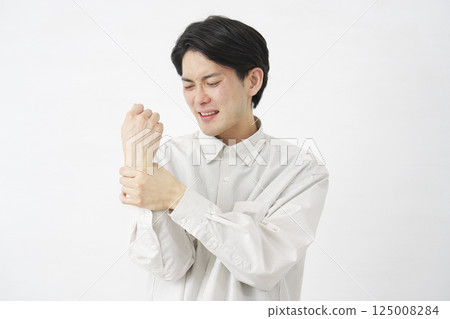 男性，表現，白色背景 125008284