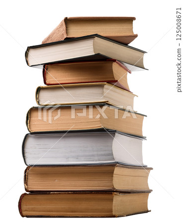 A pile of old, antique, vintage style books (JPEG/PNG) A pile of old, antique, vintage style books (JPEG/PNG) 125008671