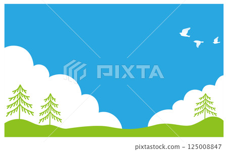 自然背景向量插圖素材 自然背景向量插圖素材 125008847