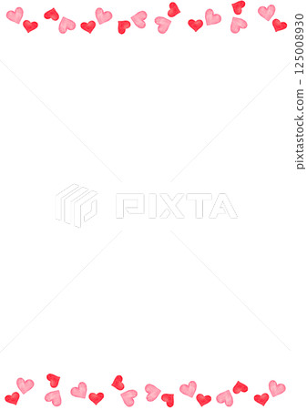 Simple red heart mark illustration frame 125008930