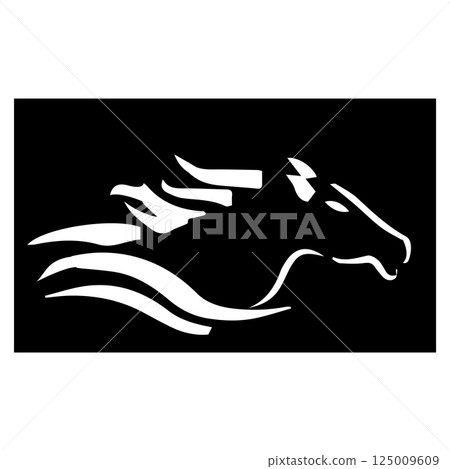 horse animal icon symbol illustration 125009609