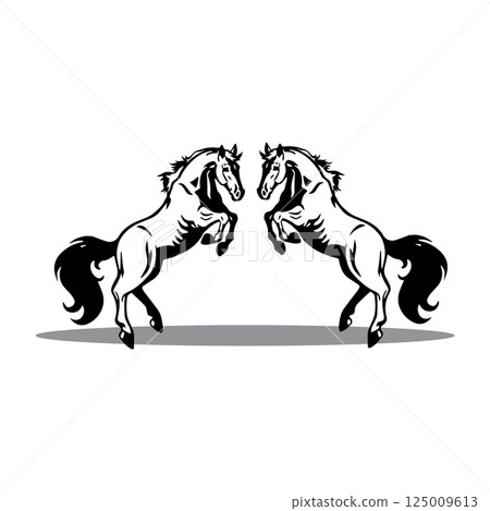 horse animal icon symbol illustration 125009613