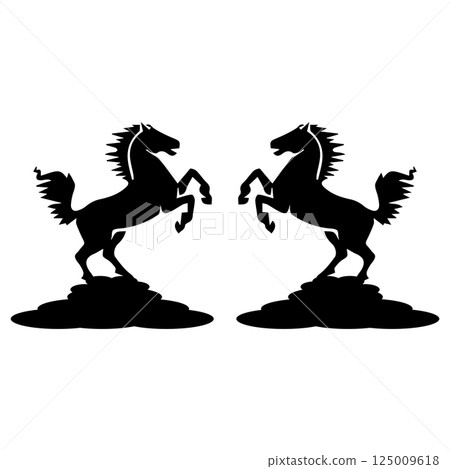 horse animal icon symbol illustration horse animal icon symbol illustration 125009618