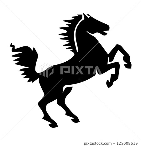 horse animal icon symbol illustration horse animal icon symbol illustration 125009619