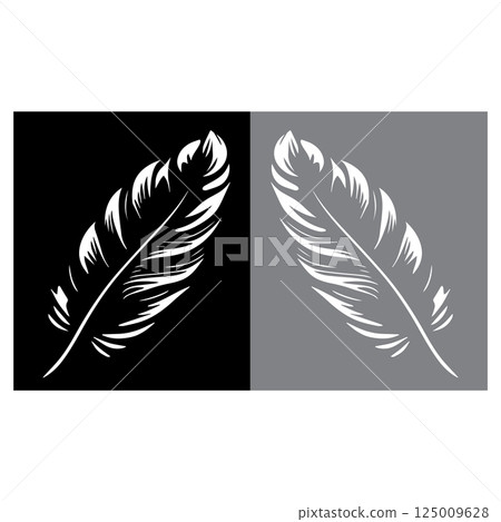 vectors icon feather symbol illustration vectors icon feather symbol illustration 125009628