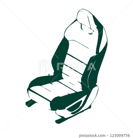 vectors illustration sports car seats 125009756