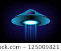 Abstract background with futuristic spaceship 125009821